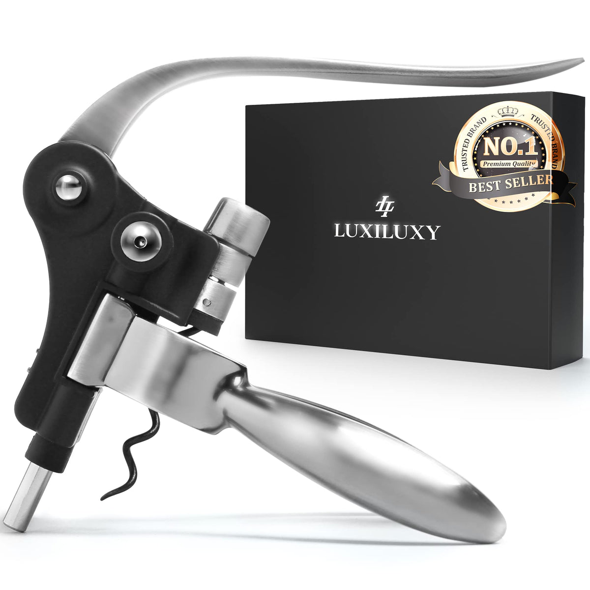 Luxiluxy abre-vino set-saca-corchos: conjunto robusto para cenas y celebraciones.