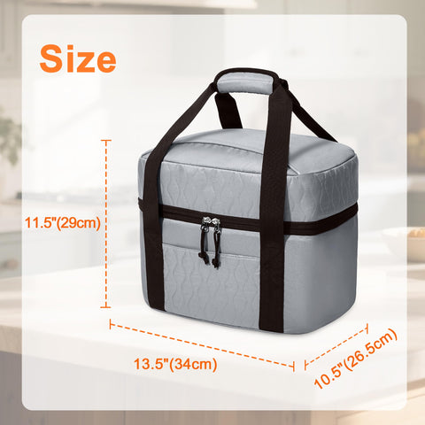 LUXJA, dimensiones 13.5 x 10.5 x 11.5 pulgadas para Ninja Crispi.