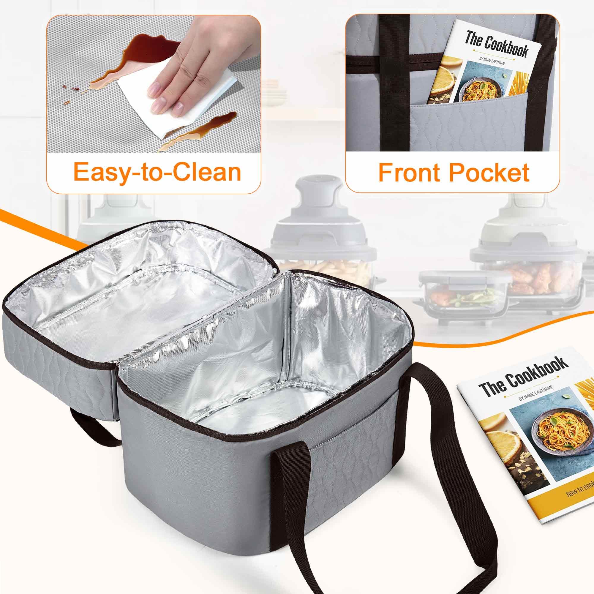 LUXJA, forro de aluminio interior para limpieza rápida y protección adicional.