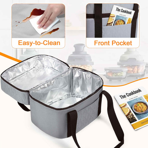 LUXJA, forro de aluminio interior para limpieza rápida y protección adicional.