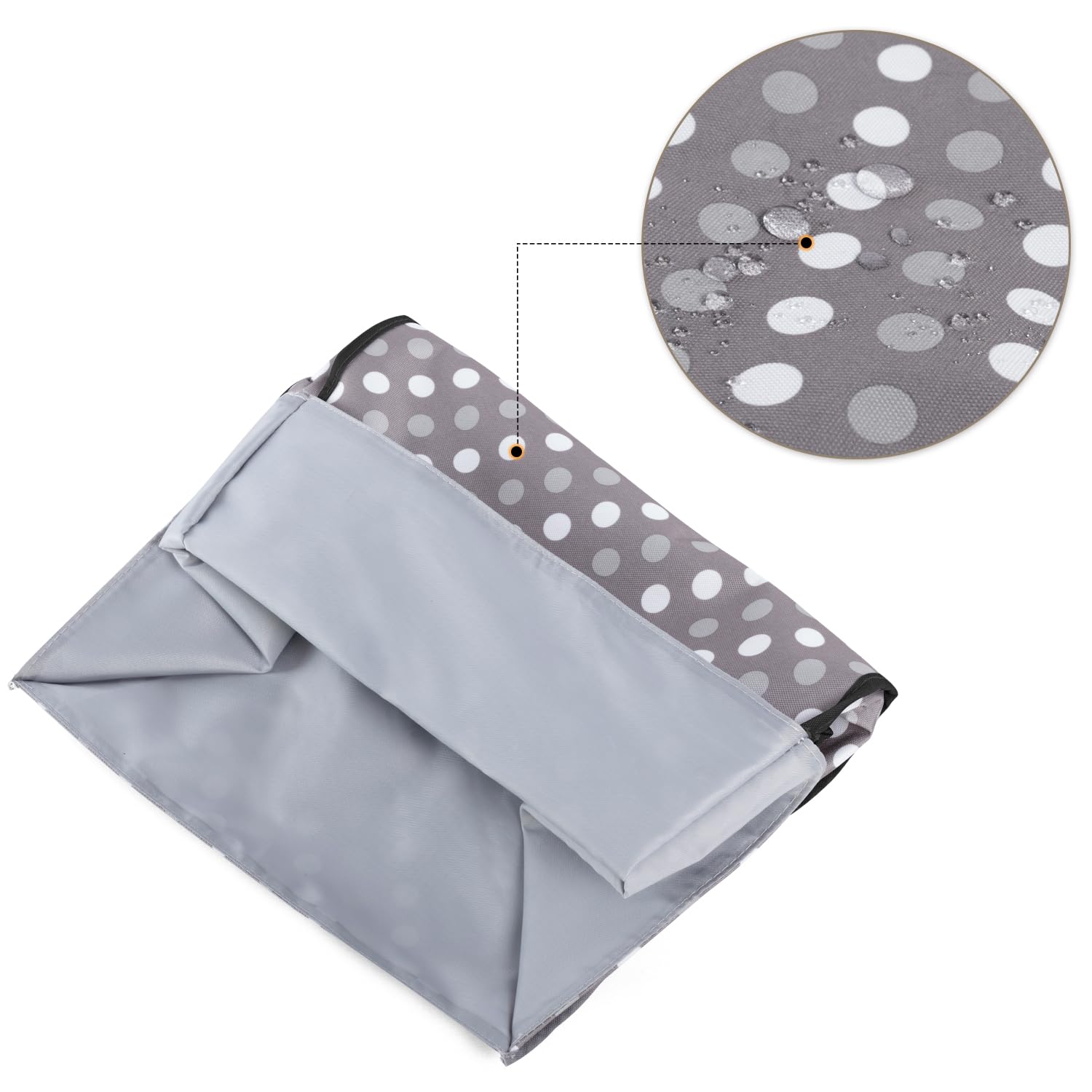 LUXJA bolsillos laterales para accesorios, fácil acceso durante la cocina.