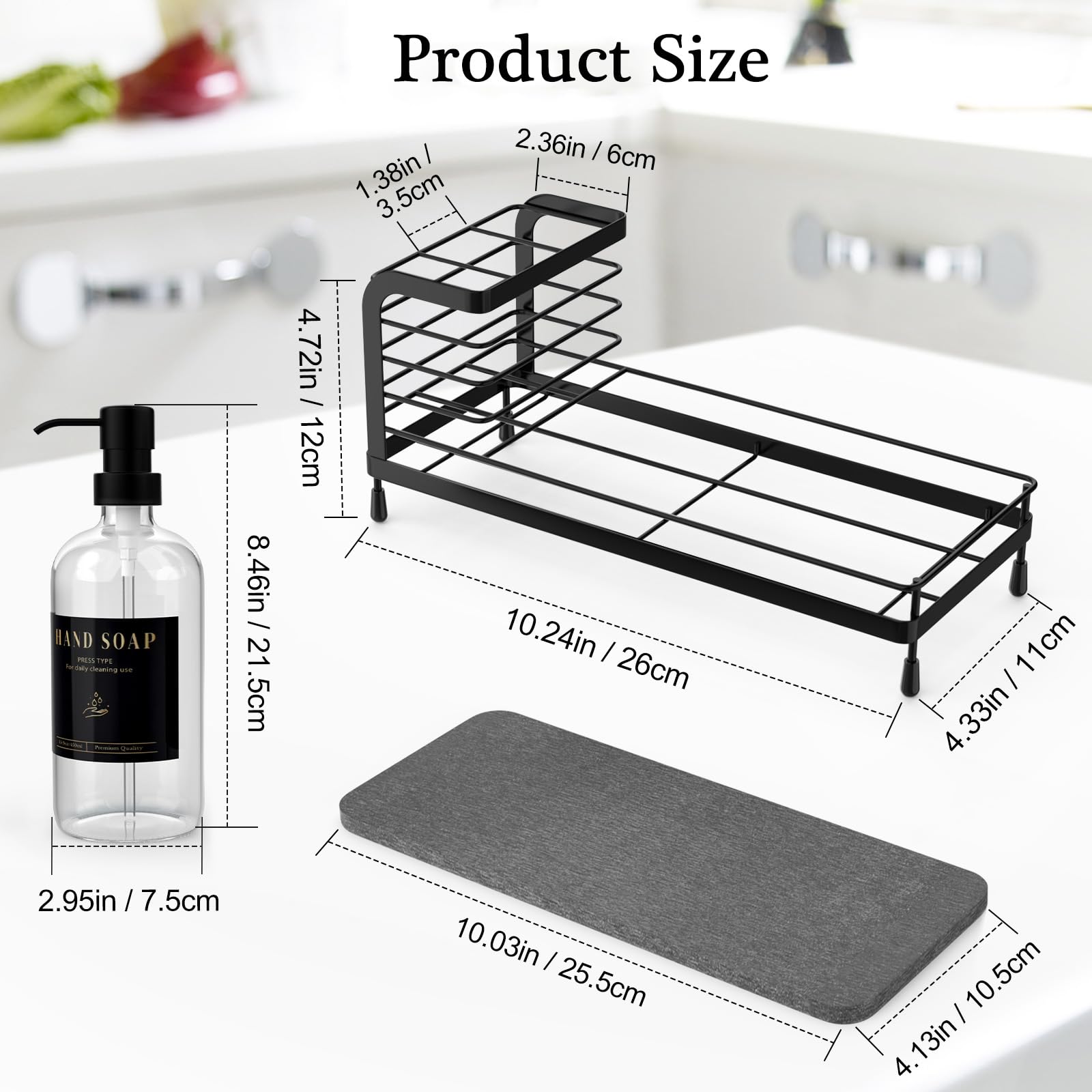 Luxspire organizador-lavabo-cocina-compacto ideal para espacios pequeños.