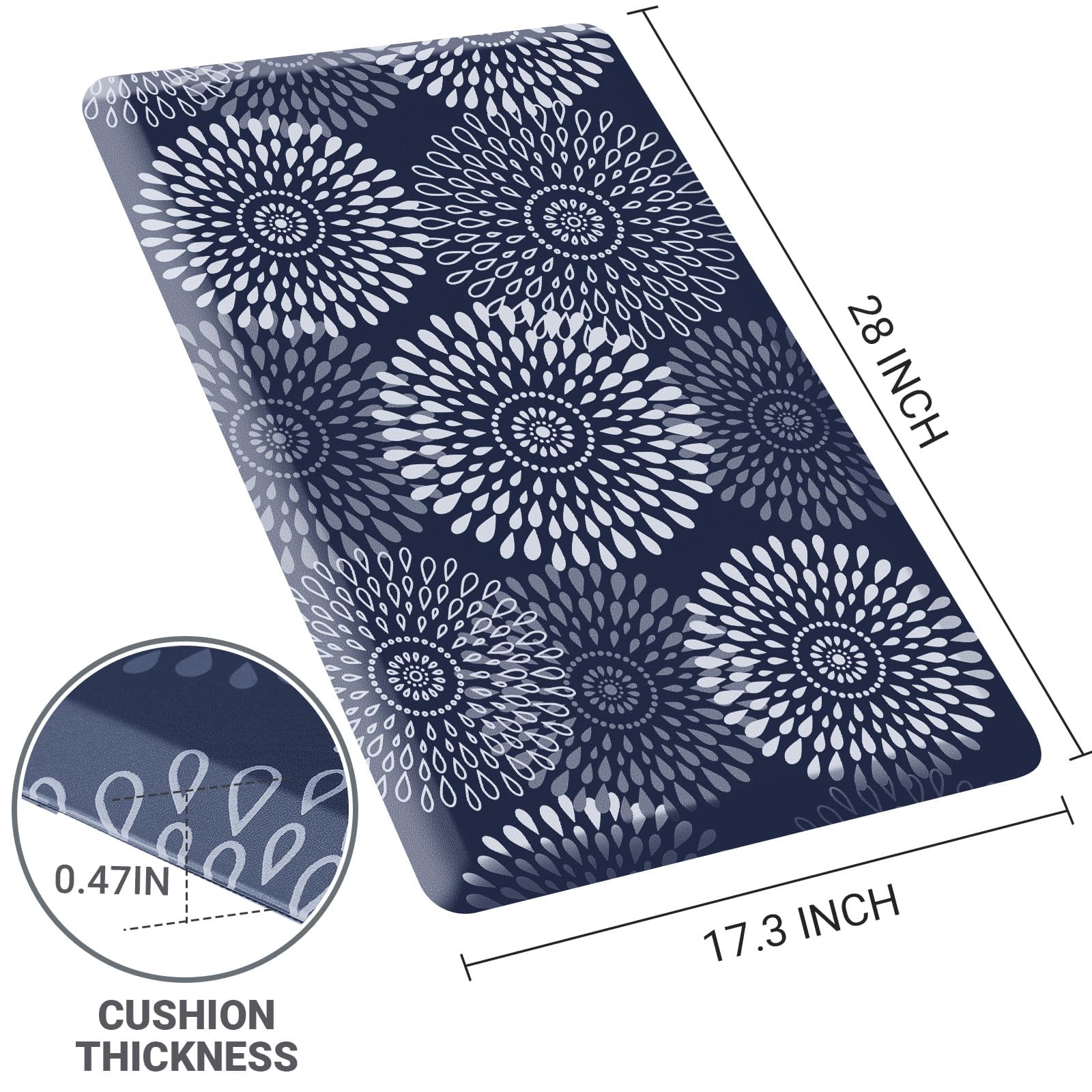 LuxStep alfombra de cocina antideslizante para evitar resbalones.