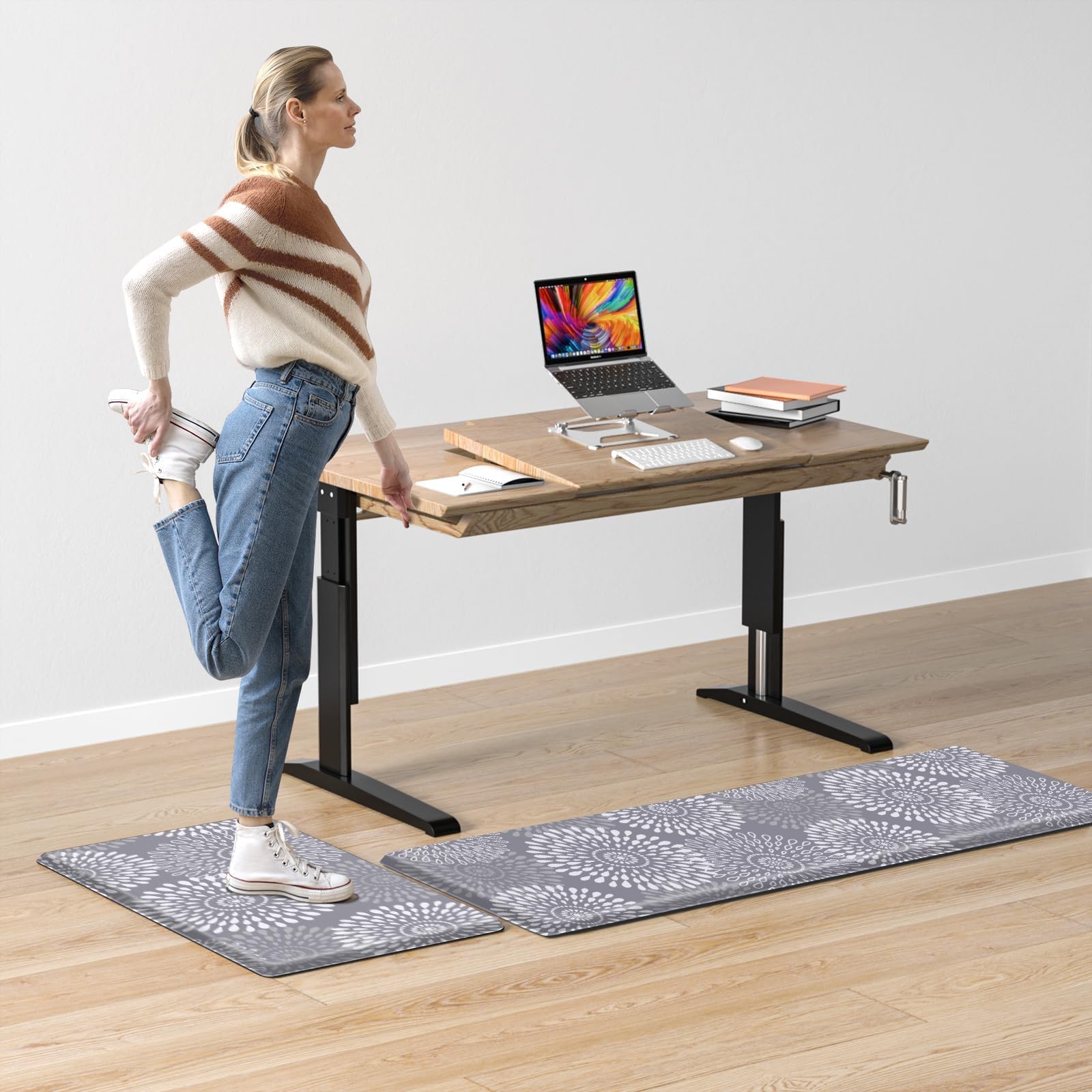 LuxStep alfombra cocina fácil de limpiar con paño húmedo.