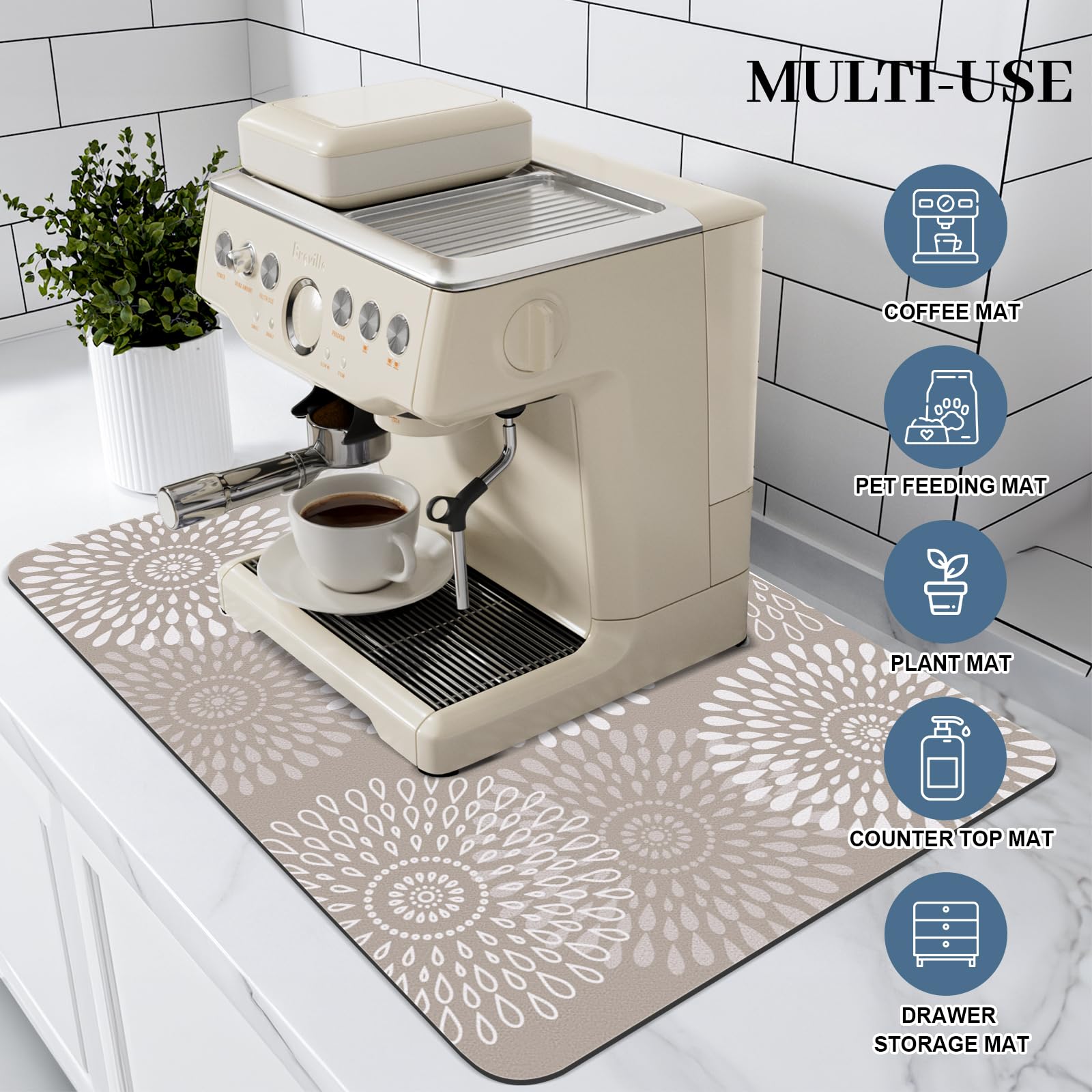 LuxStep diseño único que añade estilo a la cocina mientras seca.