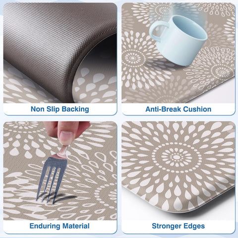 LuxStep alfombrilla de cocina lavable, limpieza rápida y sencilla