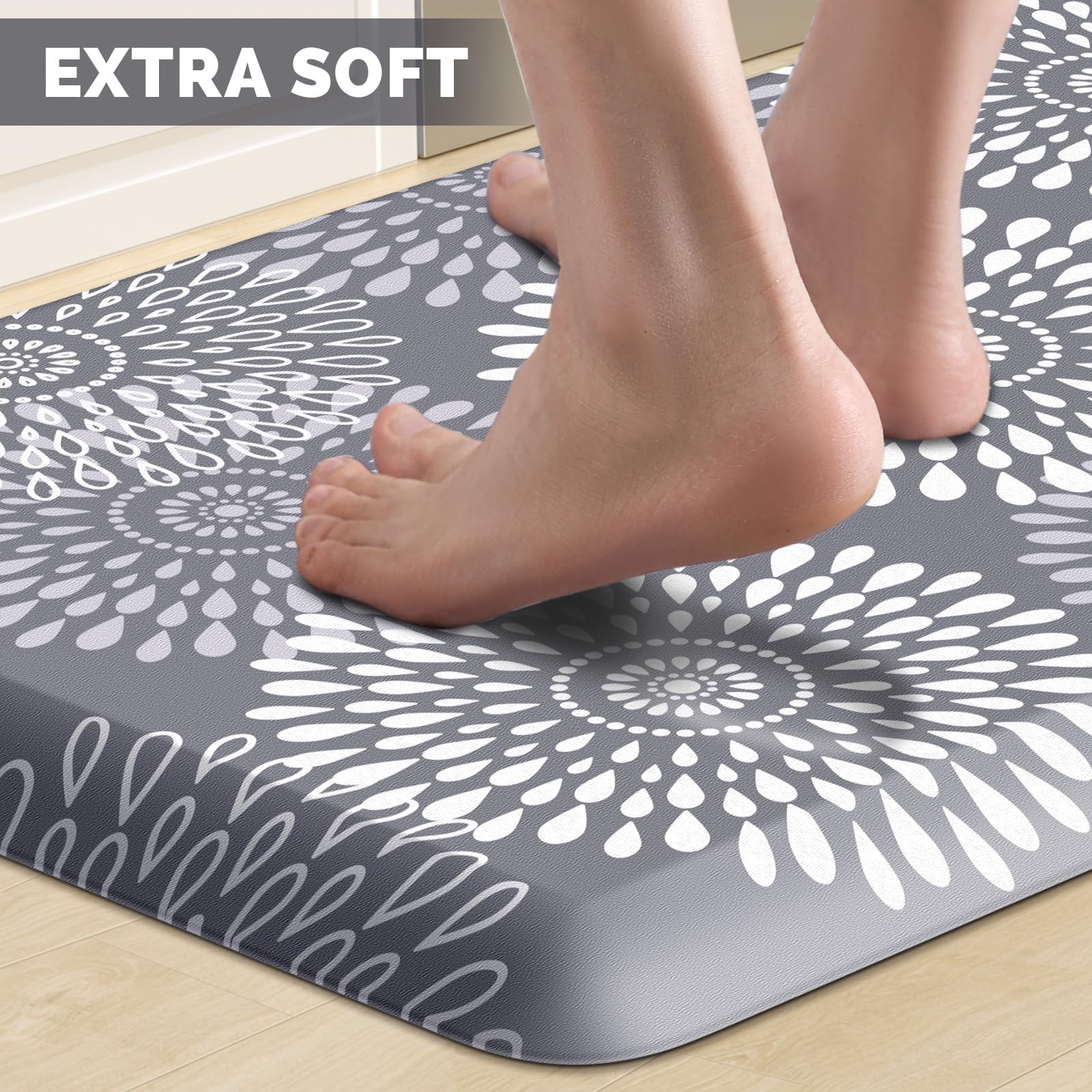 LuxStep bordes inclinados para evitar tropiezos y mantenerla en su lugar