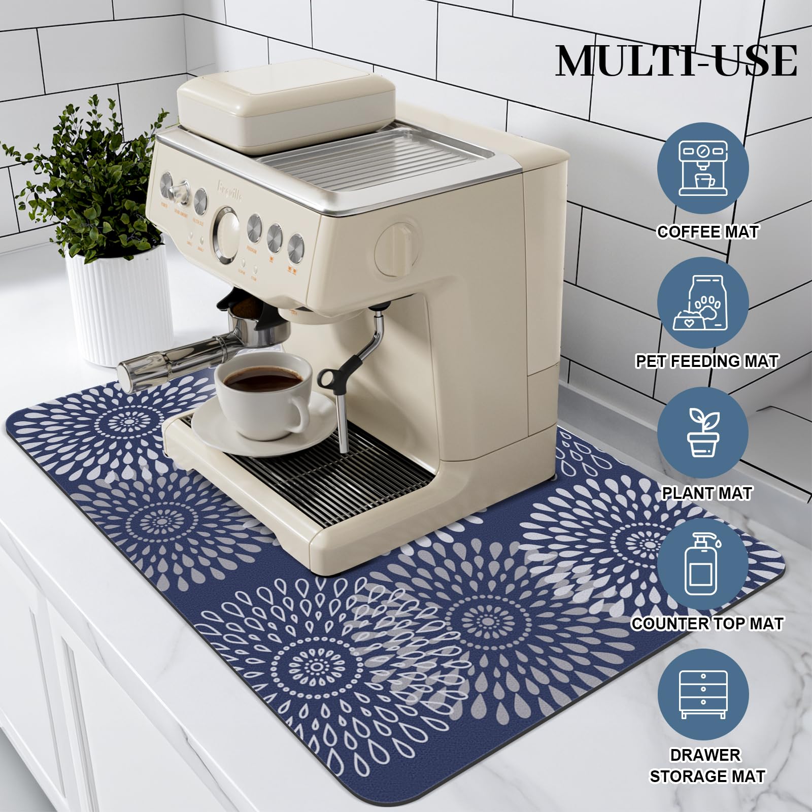LuxStep diseño único con alta absorción para secar platos.