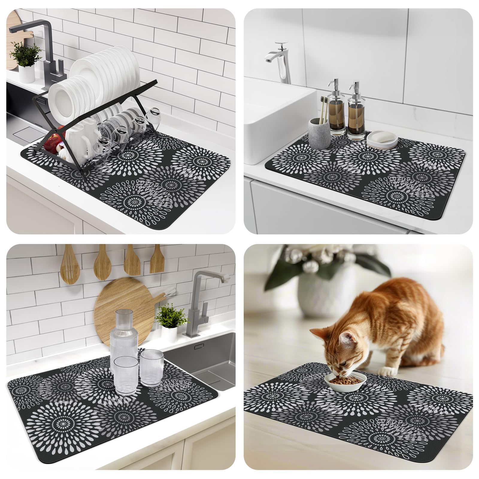 LuxStep alfombrilla con cuatro colores para combinar la decoración de la cocina.