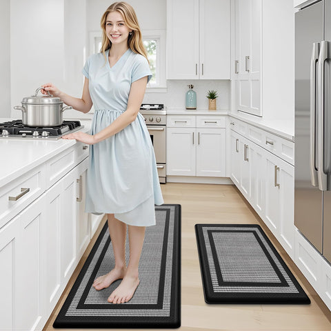 LuxStep tapete cocina con base antideslizante, seguridad estable al cocinar.