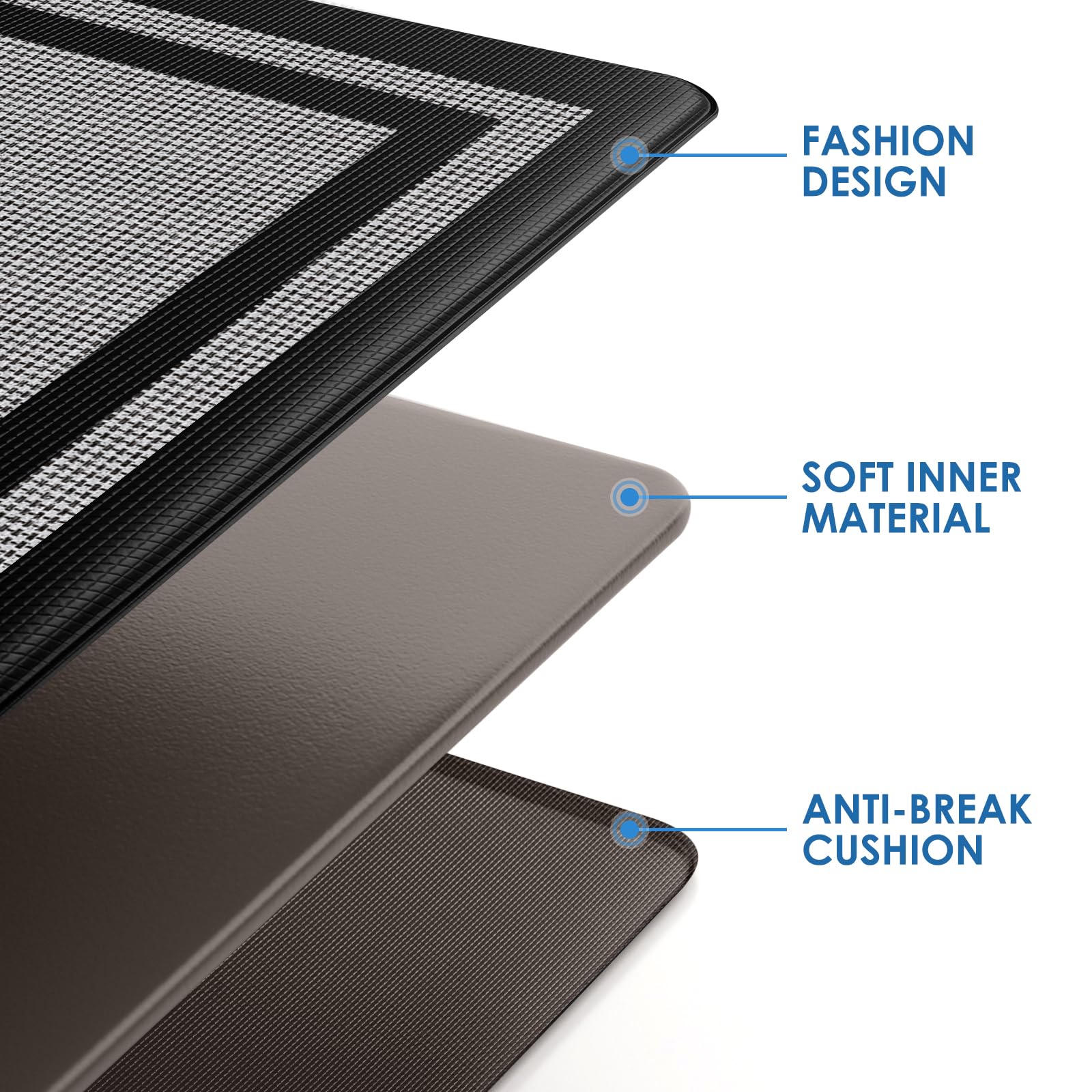 LuxStep tapete cocina protege vajillas delicadas al caer.