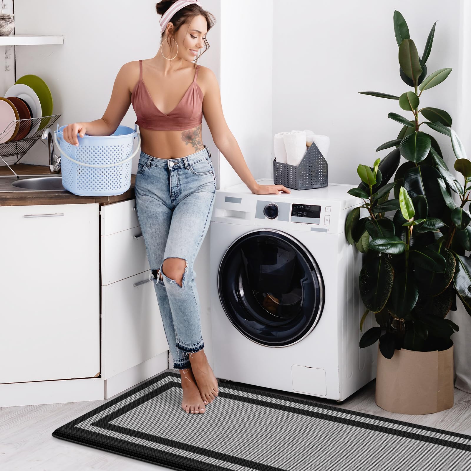 LuxStep tapete cocina fácil de limpiar, resistente al desgaste diario.