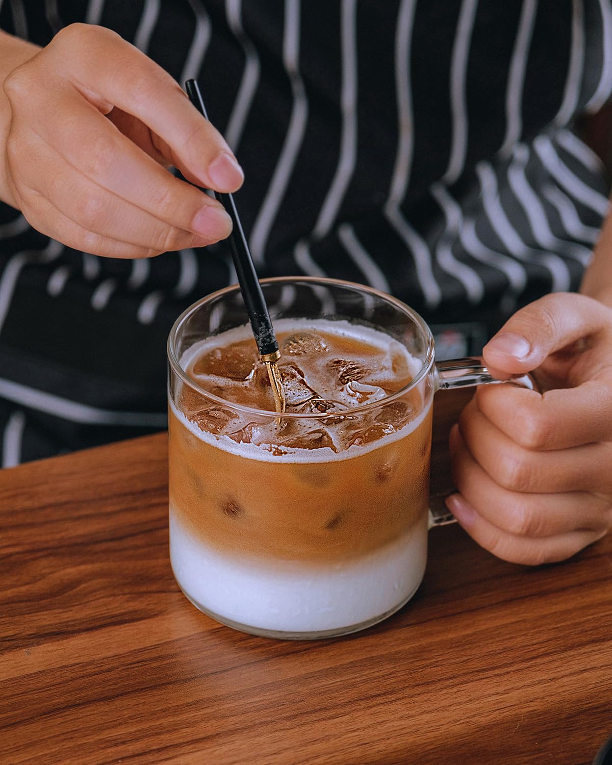 Luxu taza cristal resistente al calor, apta para bebidas calientes.