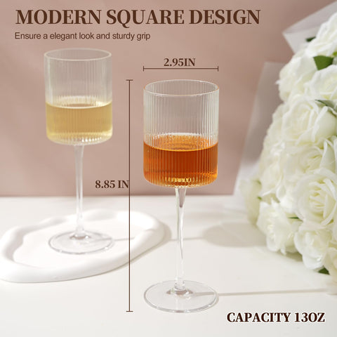 Conjunto LUXULISH 4 vasos para mesa de celebración.