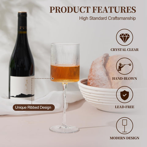 Vaso LUXULISH sin plomo, brillo cristalino para colores vibrantes.