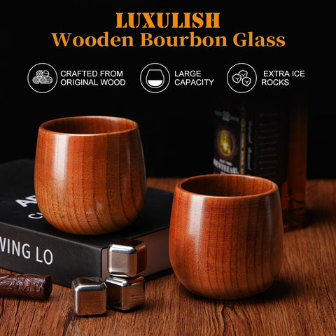 Cubos de hielo de acero inoxidable de LUXULISH para enfriar sin diluir.