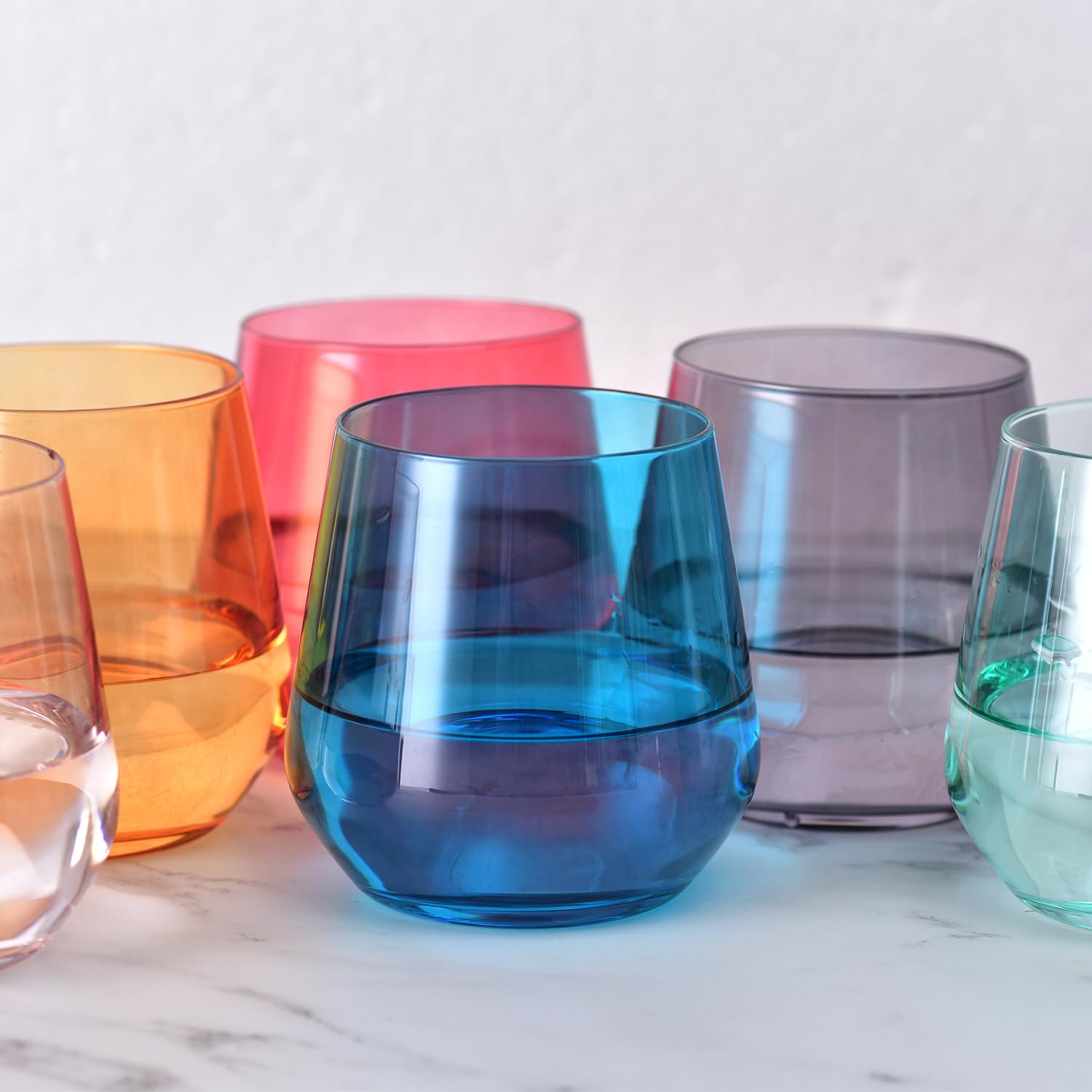 Regalo ideal Luxulish, conjunto de copas multicolor para ocasiones especiales.