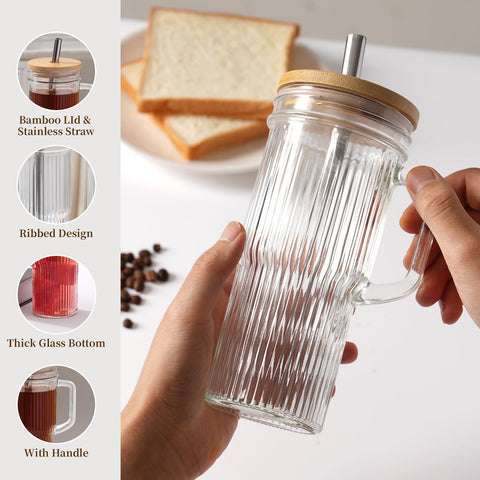 Vaso Luxulish de 24 onzas, adecuada capacidad para café frío o batidos