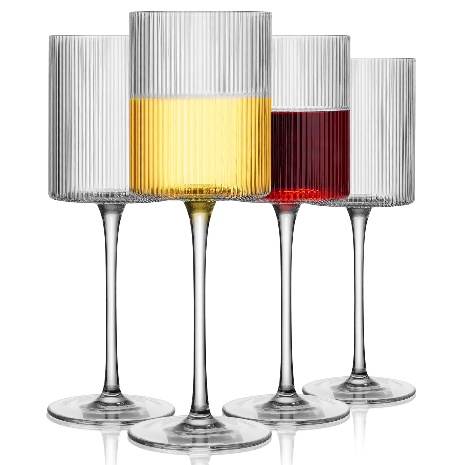 Vaso LUXULISH ondulado-cuadrado para degustación elegante.