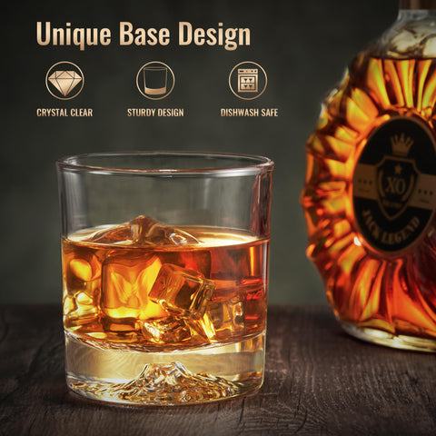 Conjunto de 6 vasos LUXULISH, regalo premium para amantes del whisky.