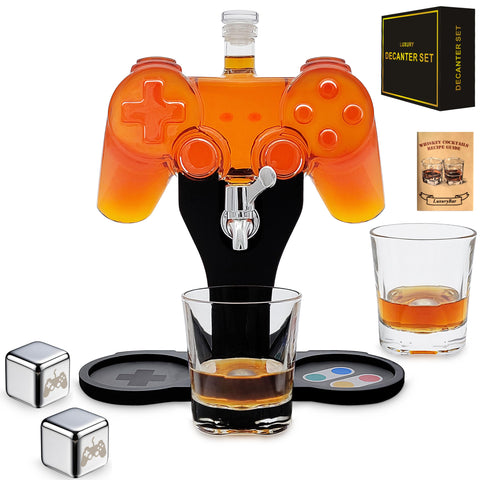 LuxuryBar Game: decantador con control de juego para verter con estilo.
