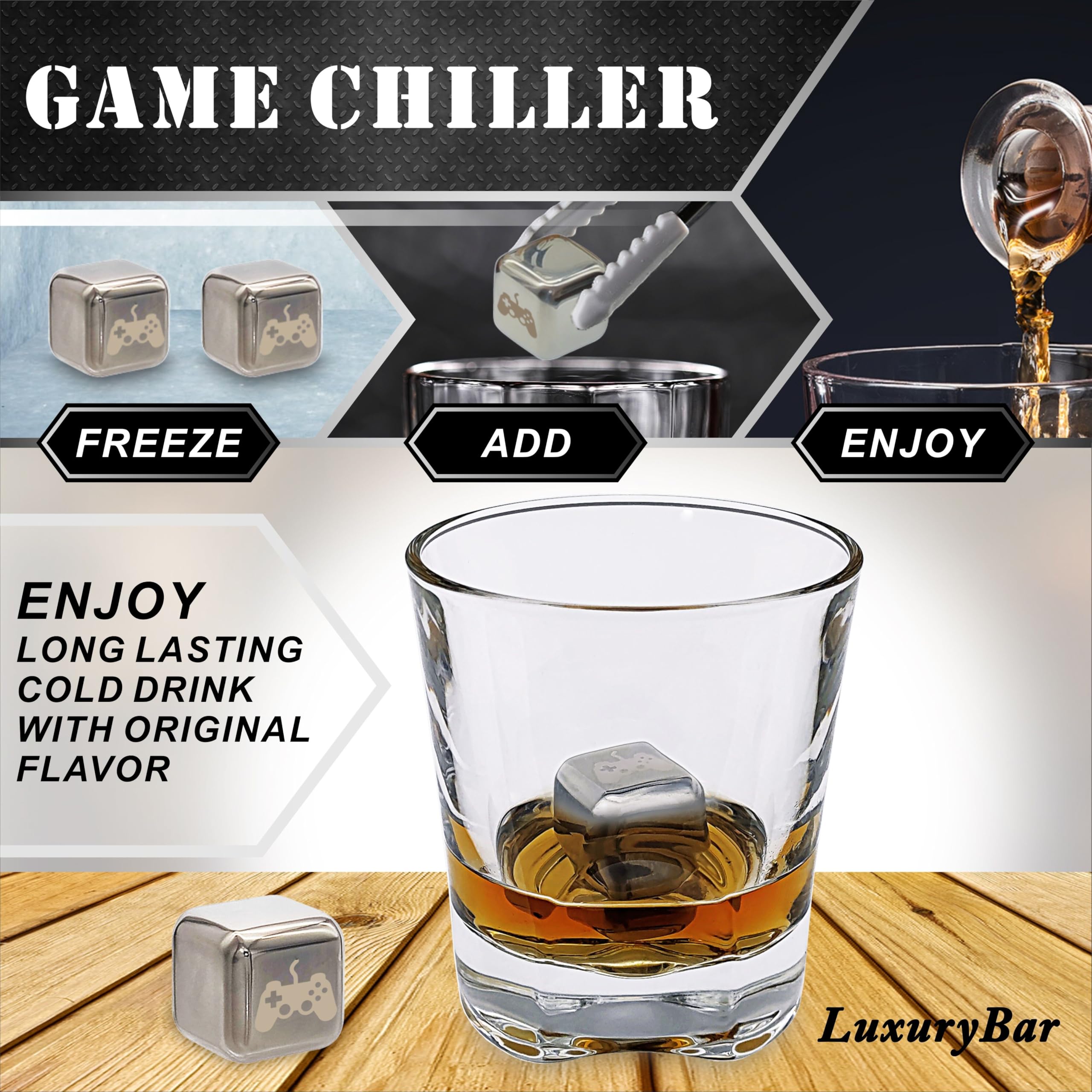 LuxuryBar: vasos de whiskey para disfrutar cada sorbo.