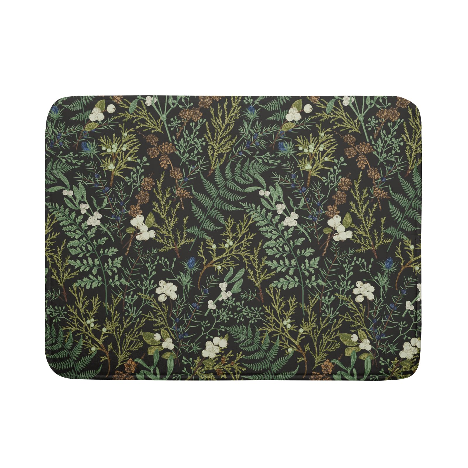 Alfombrilla Lvhompro de plantas verdes, secado rápido y alta absorción para platos.