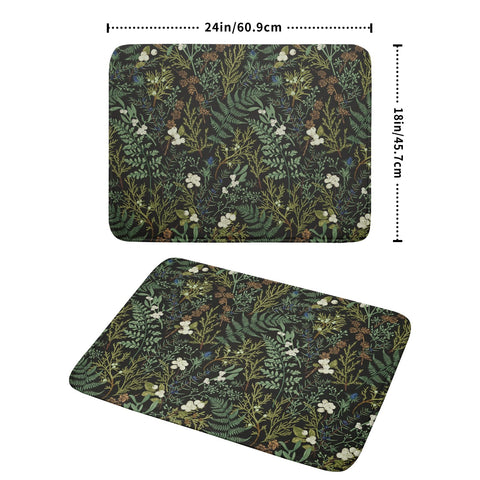 Patrón verde de plantas para decoración funcional en la encimera.
