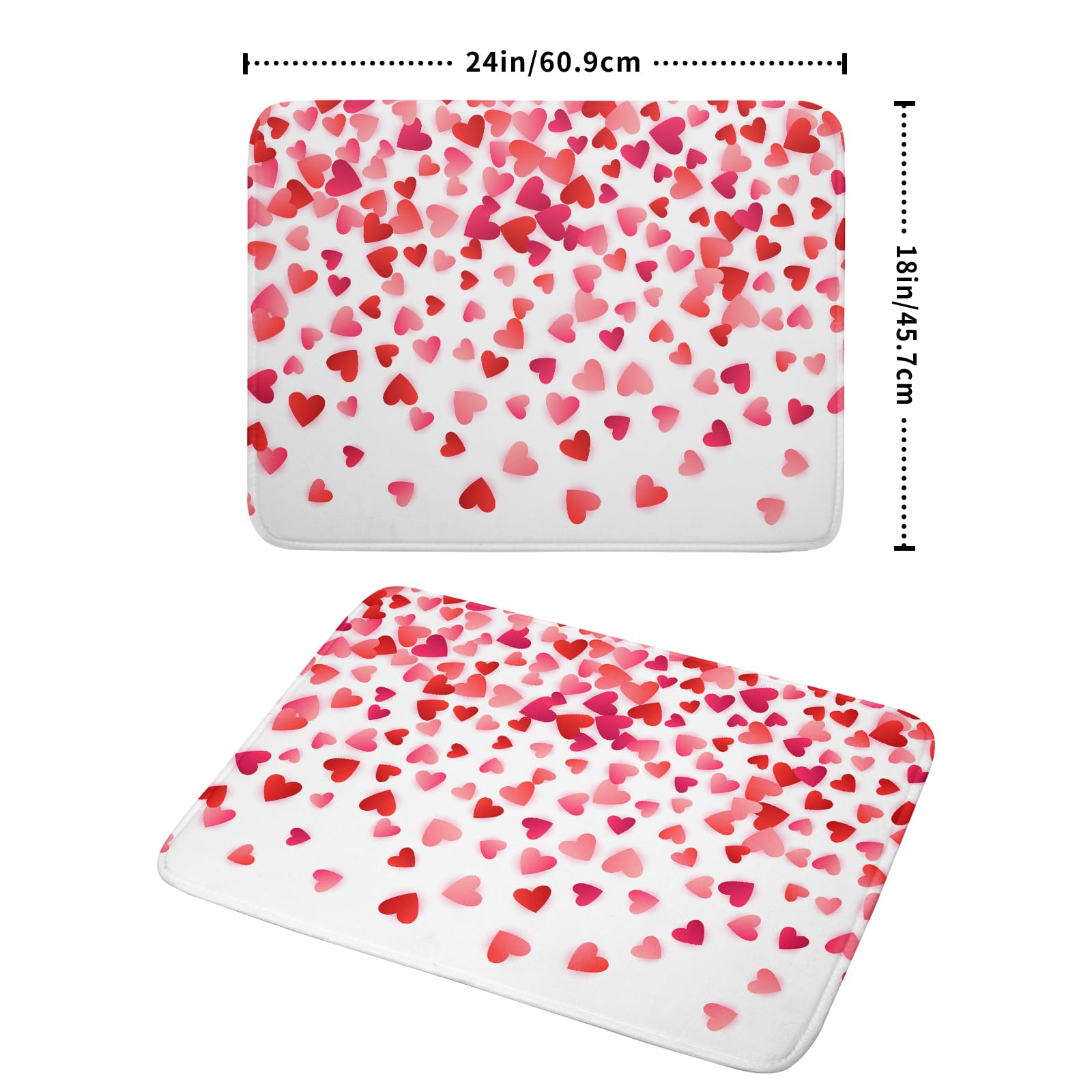 Lvhompro diseño corazones estampado resistente al agua para cocina.