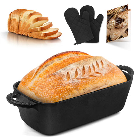 Lvmol Pan de Hierro 9-5x5 frente, distribución de calor para panes caseros