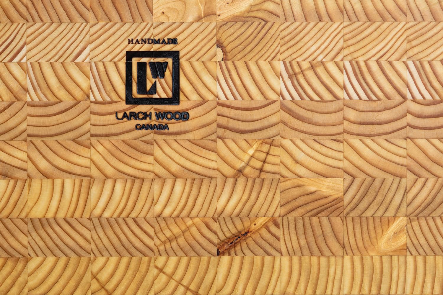 Hecha a mano en Canadá, artesanía LW Handmade Larch para la cocina.