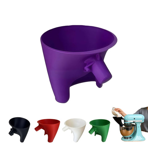 LWOGD embudo de harina para KitchenAid, vertido limpio y sin derrames.