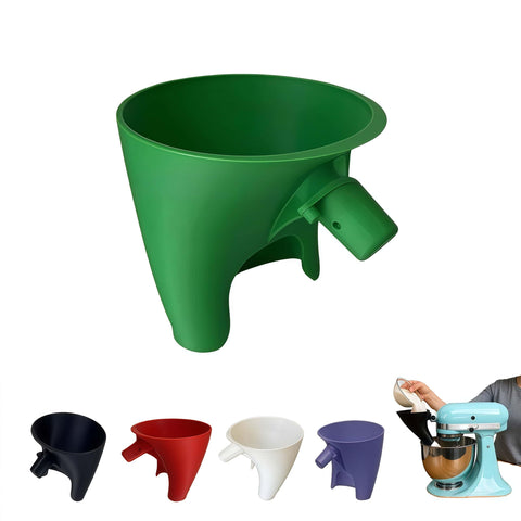 LWOGD embudo de harina para KitchenAid facilita verter sin salpicar en la batidora