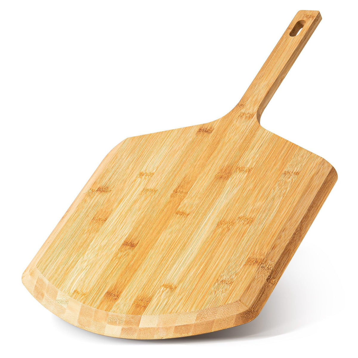 LX LERMX Paleta para pizza de bambú de 16 pulgadas, superficie suave para masa sin pegar.