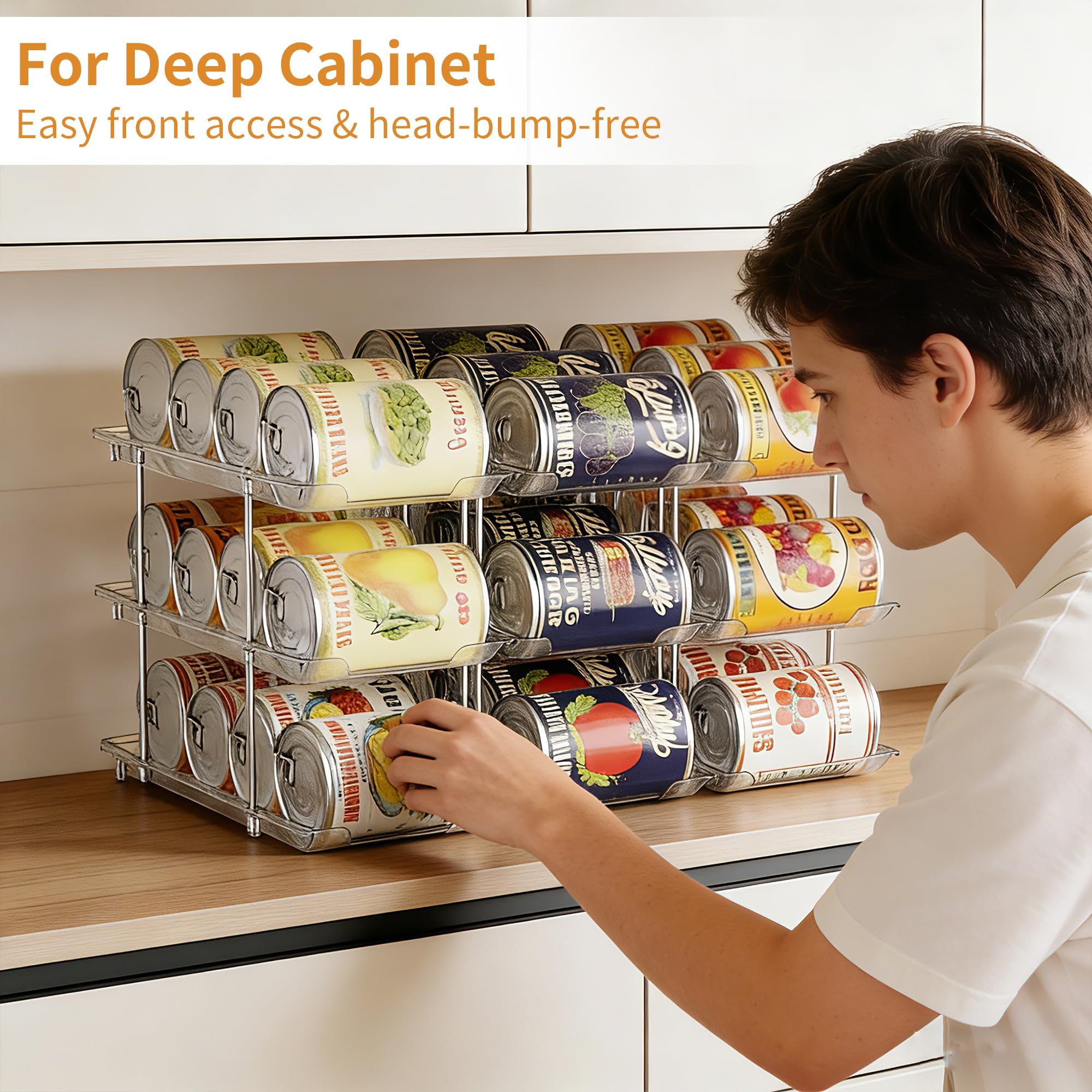 LXLXXL con capacidad para 36 latas, ideal para despensas grandes.