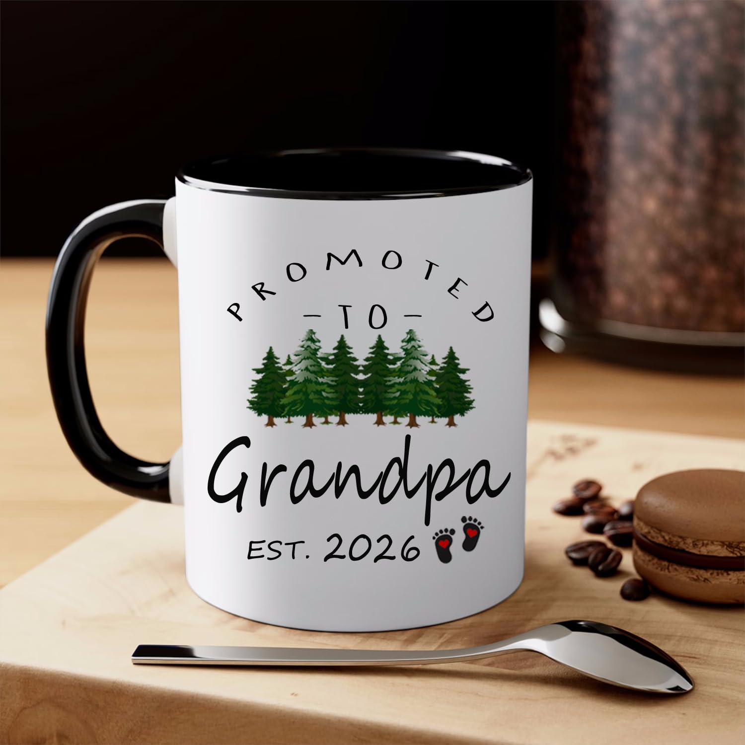 LXQM Detalle de impresión en taza abuelo 2026 para uso diario.
