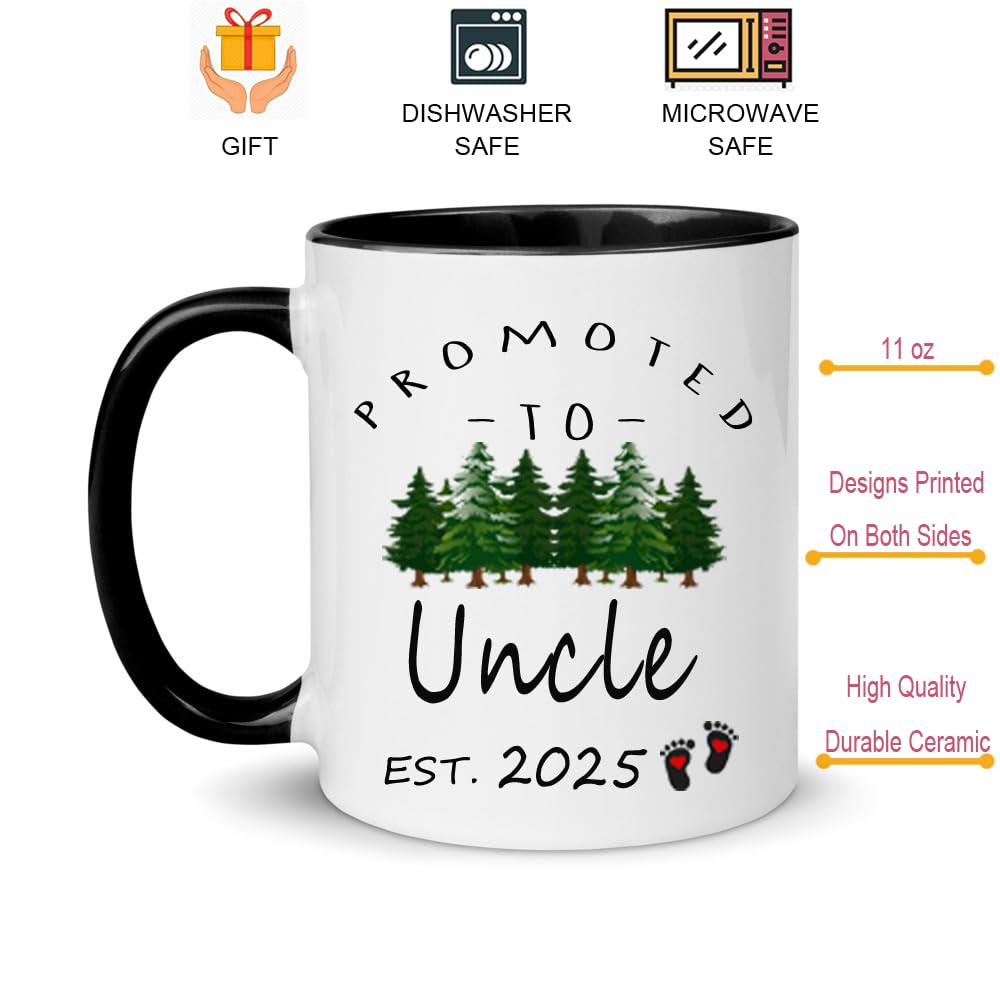 Regalo LXQM para hermanas y hermanos, taza con anuncio de bebé 2026.