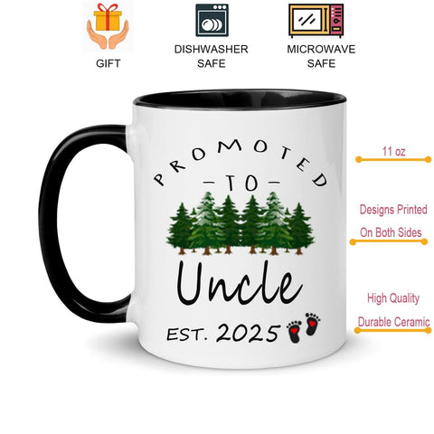 Regalo LXQM para hermanas y hermanos, taza con anuncio de bebé 2026.