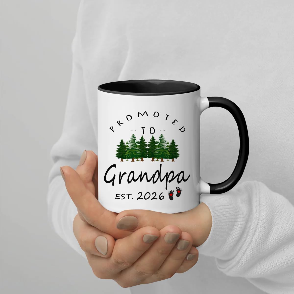 LXQM Uso diario de taza abuelo 2026, ideal para café, té o chocolate caliente.