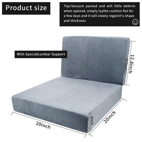 Cojín de respaldo Lxztayuk 20x12, apoyo lumbar estable.