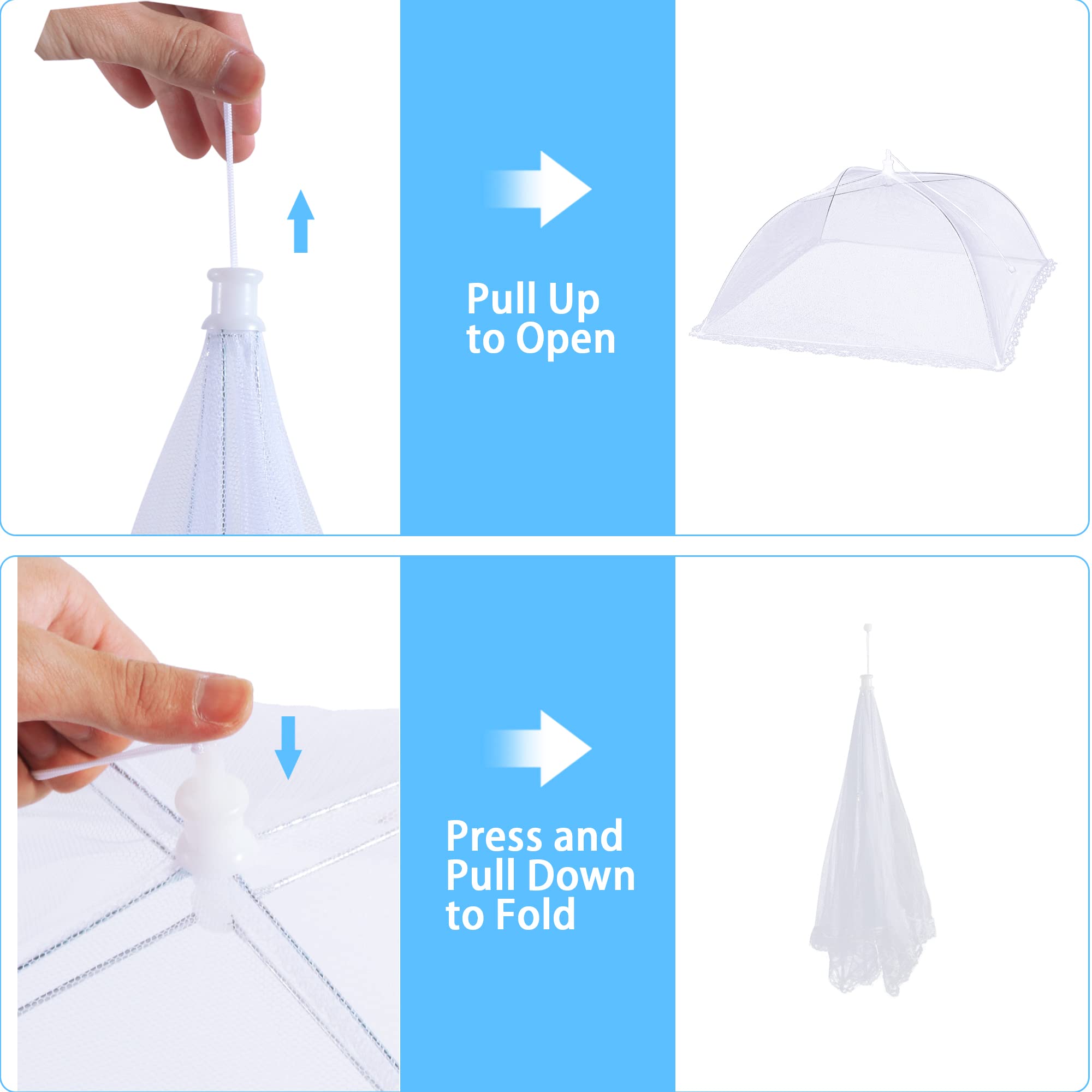 LYDTICK coberturas malla pop-up exterior facilitan servicio al aire libre.