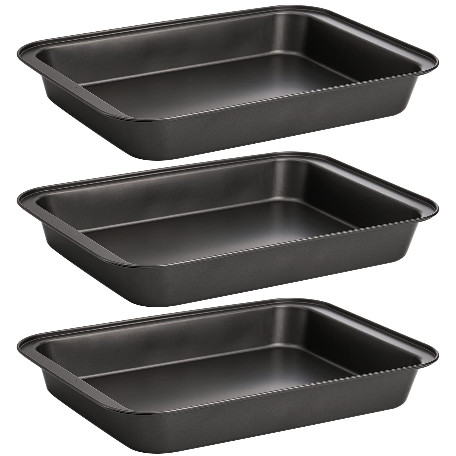 Lyellfe bandeja rectangular para hornear 13x9, profunda, ideal para brownies y galletas.