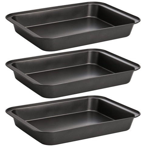 Lyellfe bandeja rectangular para hornear 13x9, profunda, ideal para brownies y galletas.