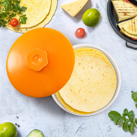 Lyellfe dimensiones 8-5 con tapa cerámico para tortillas