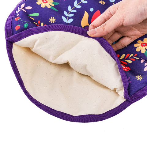 Lyellfe funda de tortilla con diseño doble cara para presentación en mesa.