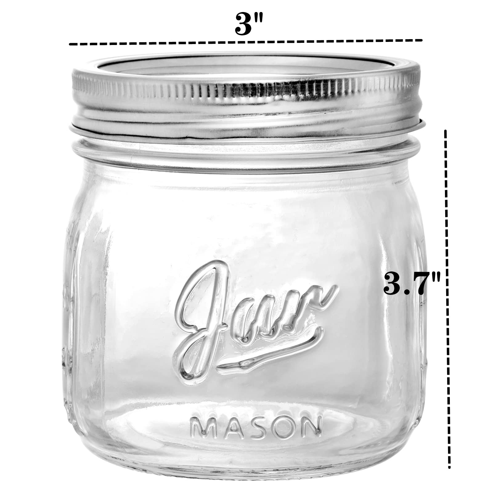 Lyellfe frascos mason vidrio sin plomo, duraderos para múltiples usos.