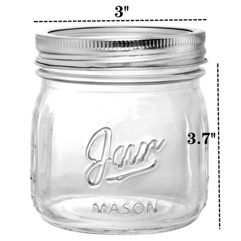 Lyellfe frascos mason vidrio sin plomo, duraderos para múltiples usos.
