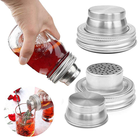 Lyellfe tapas Mason boca regular, perfectas para sal y pimienta