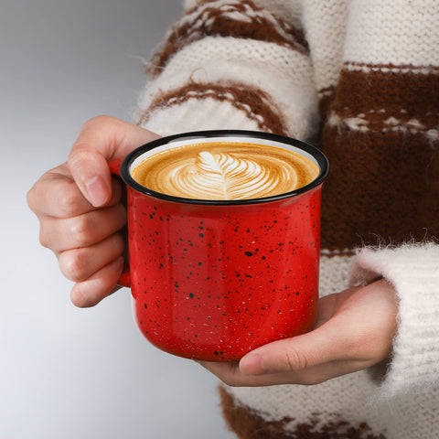Lyellfe taza cerámica apta para microondas, facilita calentar tu bebida favorita.