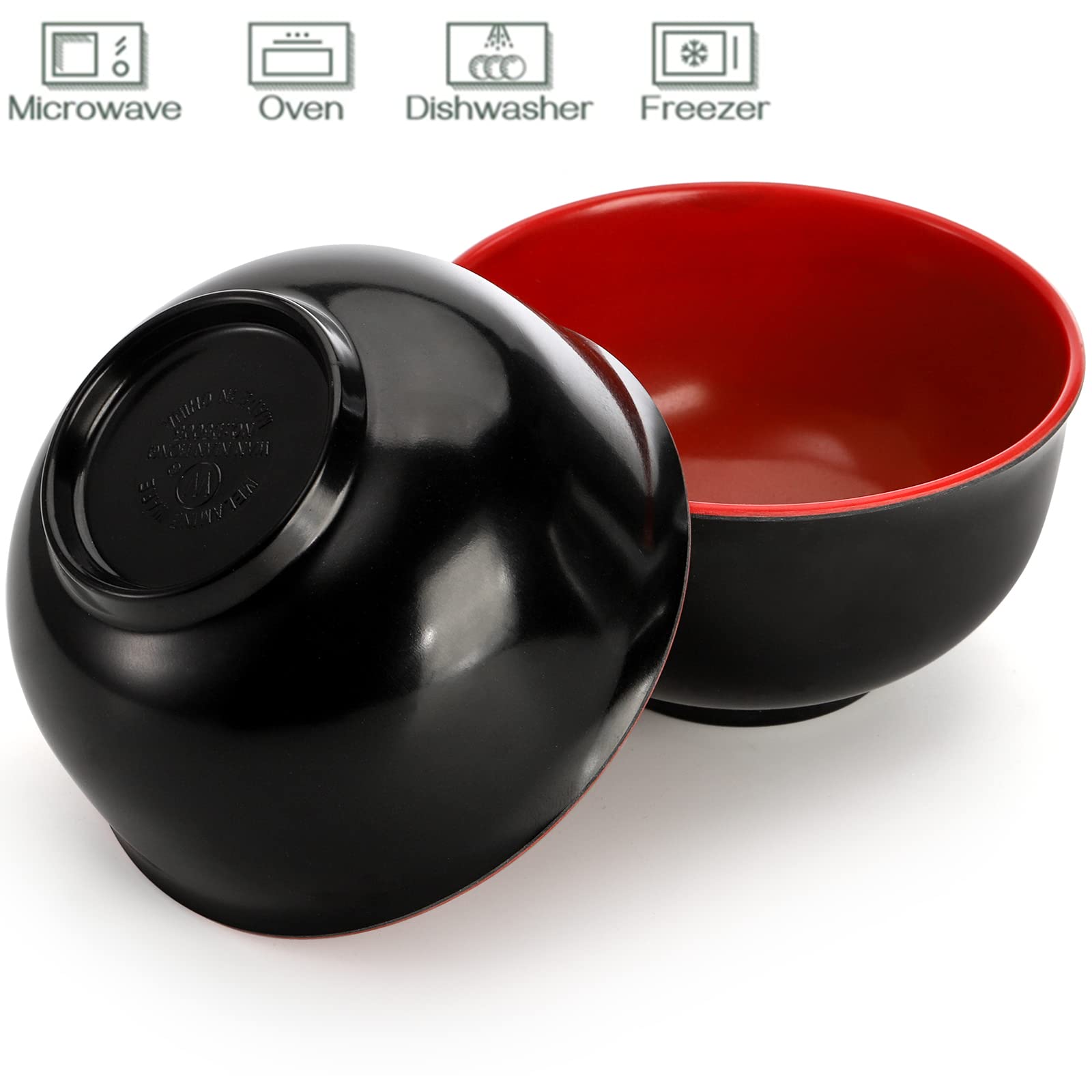 Lyellfe tazón japonés para ramen y udon con diseño clásico